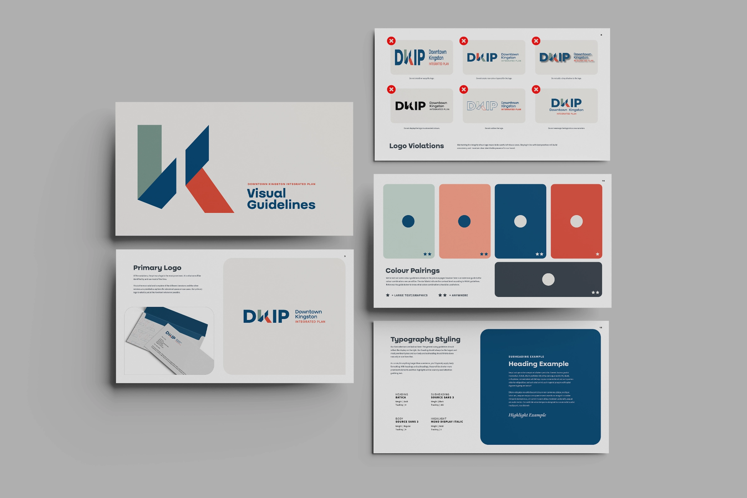 Downtown Kingston Integrated Plan brand guidelines book